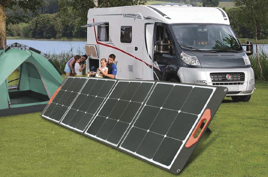 VTOMAN Portable Solar Panel 100W, 18V Foldable Solar Charger with DC5521 &  USB-A & Type-C Connectors for Camping RV/Van, IPX4 Waterproof, Compatible